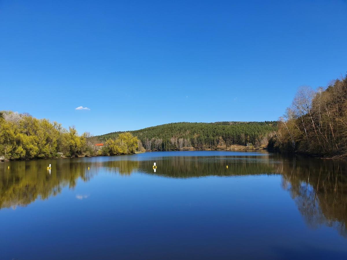 Holzhaus Am See Mit Panoramablick Trausnitz Esterno foto