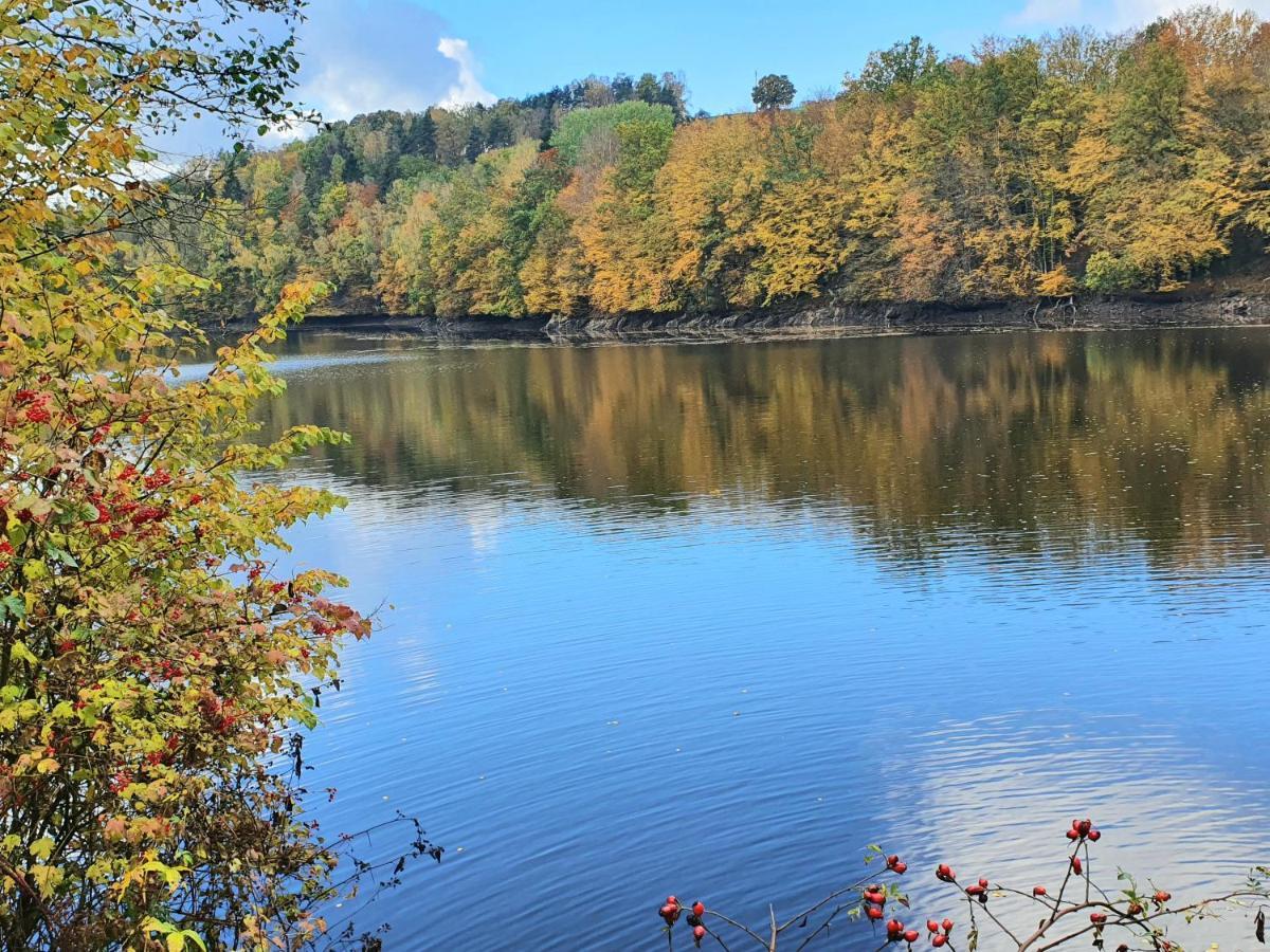 Holzhaus Am See Mit Panoramablick Trausnitz Esterno foto